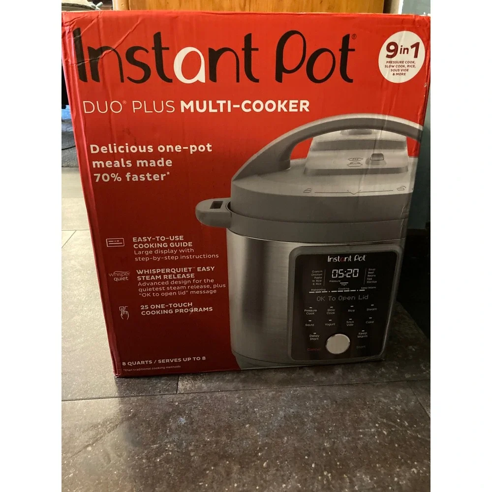 Instant Pot Duo Plus 9-in-1 Multi-Cooker 8 quart Stainless Steel DPPC804 Silver